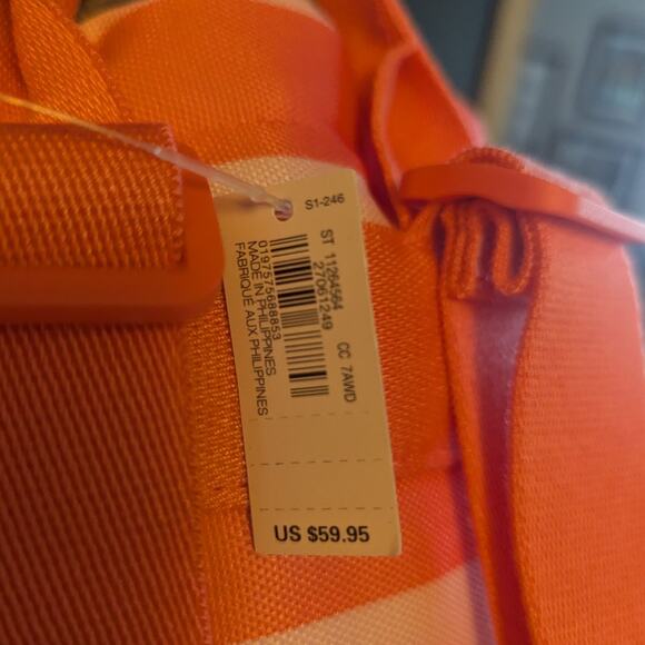 NWT Victoria's Secret Striped Insulated Beach Cooler Backpack - Picture 6 of 6